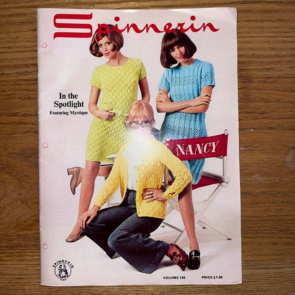 Vintage Spinnerin Volume 193 In The Spotlight Knitting Patterns Magazine MCM